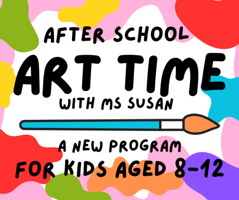 flier for after school art time