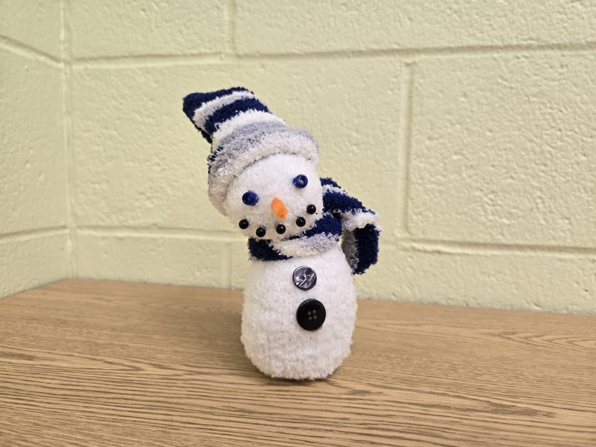 A snowman plush.